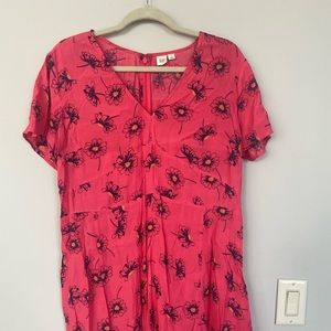 GAP Bright Pink Floral Dress